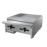 Plancha Industrial 24" 2 Quemadores con Placa de 1.59 cm AEMG-24 ASBER
