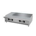 Plancha Lisa Termostatica a Gas con Placa de 3/4" AETG-48-H ASBER