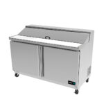 Mesa Refrigerada de Preparacion de Sandwiches y Ensaladas 2 Puertas 152 cm APTS-60-16 ASBER