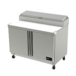 Mesa Refrigerada de Preparacion de Pizzas 2 Puerta 120 cm APTP-48 ASBER