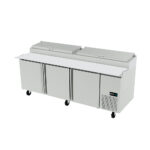 Mesa Refrigerada de Preparacion de Pizzas 3 Puerta 180 cm APTP-72 ASBER
