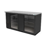 Refrigerador Contra Barra Vinil Negro 2 Puertas Cristal 177 cm ABBC-68G ASBER