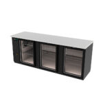 Refrigerador Contra Barra Vinil Negro 3 Puertas Cristal 243 cm ABBC-94G ASBER