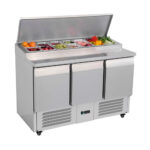 Mesa Refrigerada para Preparación de Ensaladas 3 Puertas 136 cm S903 MIGSA