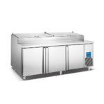 Mesa Refrigerada para Preparación para Pizza 3 Puertas 231 cm PICL3 MIGSA