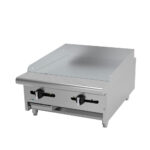 Plancha Industrial 24" 2 Quemadores con Placa de 1.9 cm AEMG-24-H ASBER