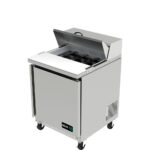 Mesa Refrigerada de Preparacion de Sandwiches y Ensaladas 1 Puerta 69 cm APTS-27-8 ASBER