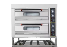 Horno Industrial de 2 Gavetas a Gas para 6 Charolas HGO-26 MIGSA