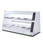 Vitrina Caliente Doble Nivel 150 cm HW-6P MIGSA