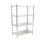 Anaquel de Acero Inox. 4 Entrepaños Lisos 120 cm BN-R02/120 MIGSA