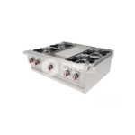 Parrilla Combinada con Plancha + Parrilla de 4 Quemadores CG-40P DRAGO