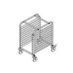 Espiguero de 10 Charolas en Acero Inox. BN-T02 MIGSA