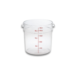 Recipiente redondo de Policarbonato graduado, capacidad de 18 qt. REPORE-18 CALEDONIA
