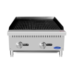 Asador gas, piedra 2 secciones: 0.6 m ATCB-24 COOK RITE