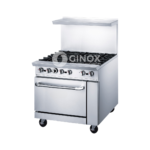 Estufa Comercial a Gas de 6 Quemadores y Horno DCR36-6Q MIGSA