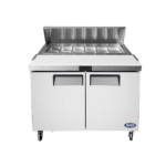 Mesa prep sandwiches, 2 puertas sol: 1.2 m MSF8302GR ATOSA