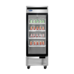 Refrigerador vert, 1 pt cristal MCF8705GR ATOSA