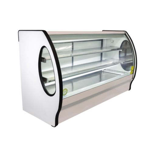 Vitrina 1 m C. Curvo, entrepaños de C, Templado RHNVCT1000-ECR MASSER