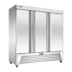 Refrigerador Industrial Vertical en Acero Inox. 3 Puertas Sólidas 72 Pies UR-78C-3 MIGSA