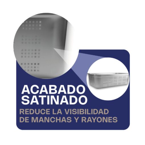 Inserto de Acero Inoxidable Perforado Entero INAPE-6 CALEDONIA - Imagen 2