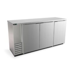Refrigerador Contra Barra Acero Inoxidable Slim Line Puerta Sólida ABBC-24-72-S ASBER