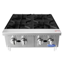 Parrilla gas de 4 quemadores: 0.6 m ATHP-24-4 COOK RITE