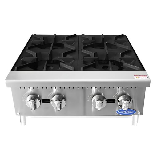 Parrilla gas de 4 quemadores: 0.6 m ATHP-24-4 COOK RITE
