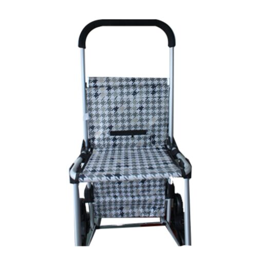 Carrito de compras Multifunción con Silla 3 Ruedas TROL-520AS3R-GRIS NOVAL - Imagen 3