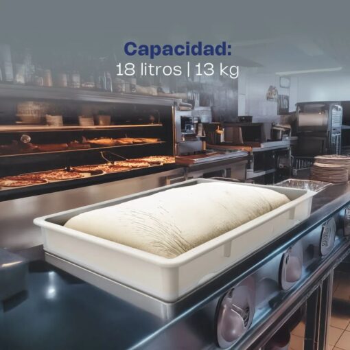 Caja de Polipropileno para masa de pizza CAMAPI-18CH CALEDONIA - Imagen 2