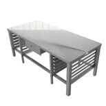 Mesa de Amasijo Esmaltada XACE00150 GRUPO ALPHA