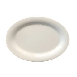 Plato Oval Blanco de Melamina (35.4 x 26.6 x 5 cm) MCPLMOP35 CONCASSE