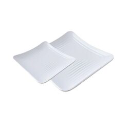 Plato Blanco con Relieve de Melamina 19 cm MCPLMPCL19RB CONCASSE