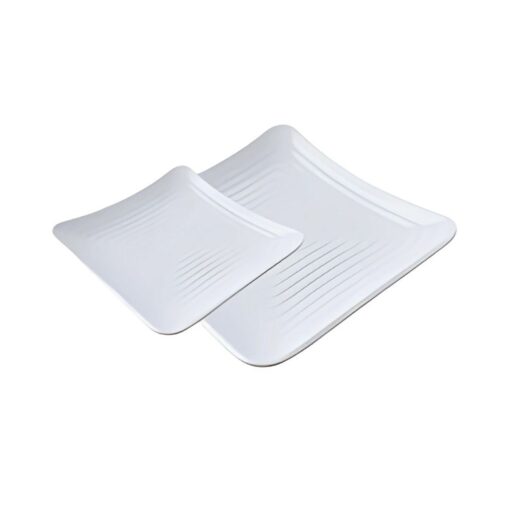 Plato Blanco con Relieve de Melamina 19 cm MCPLMPCL19RB CONCASSE