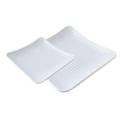 Plato Blanco con Relieve de Melamina 27 cm MCPLMPCL27RB CONCASSE