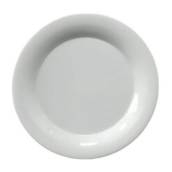 Plato de Melamina Rim Liso Premium Blanco 20.2 x 1.9 cm MCPLMRRP20 CONCASSE