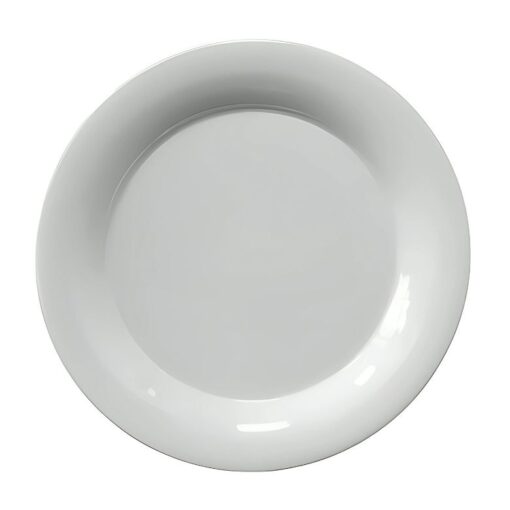 Plato de Melamina Rim Liso Premium Blanco 20.2 x 1.9 cm MCPLMRRP20 CONCASSE