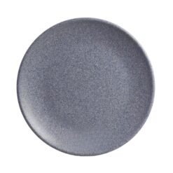 Plato de Melamina De Lujo Liso Gris 27cm MCPLMTRL27G CONCASSE