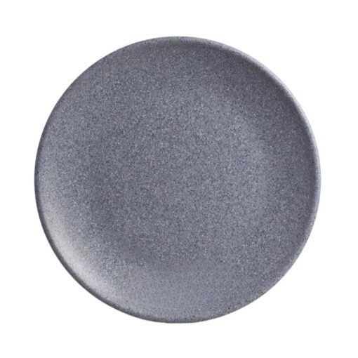 Plato de Melamina De Lujo Liso Gris 27cm MCPLMTRL27G CONCASSE