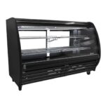 Vitrina Cremera 1.88m en Color Negro con Parrillas PHS18-F2-LP IMBERA