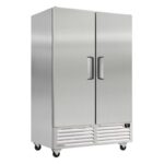 Congelador Vertical Acero Inox 2 Puertas RIB49F-2 IMBERA