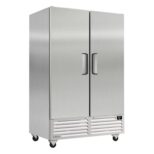 Congelador Vertical Acero Inox 2 Puertas RIB49F-2 IMBERA