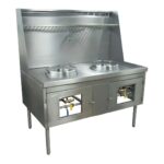 Estufa wok profesional 2 secciones ZEWOKS-140 SAN-SON