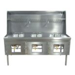 Estufa wok profesional 3 secciones ZEWOKS-180 SAN-SON