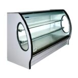 Vitrina 2 m C. Curvo, entrepaños de A. Inox RHNVCT-2000-EA MASSER
