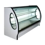 Vitrina .70 m C. Curvo, puertas sólidas Blanca RHNVCT-700-EP MASSER