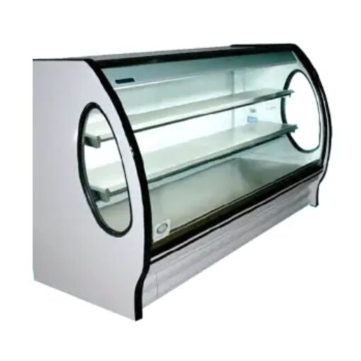 Vitrina 1 m C. Curvo, puertas sólidas Blanca RHNVCT-1000-EP MASSER