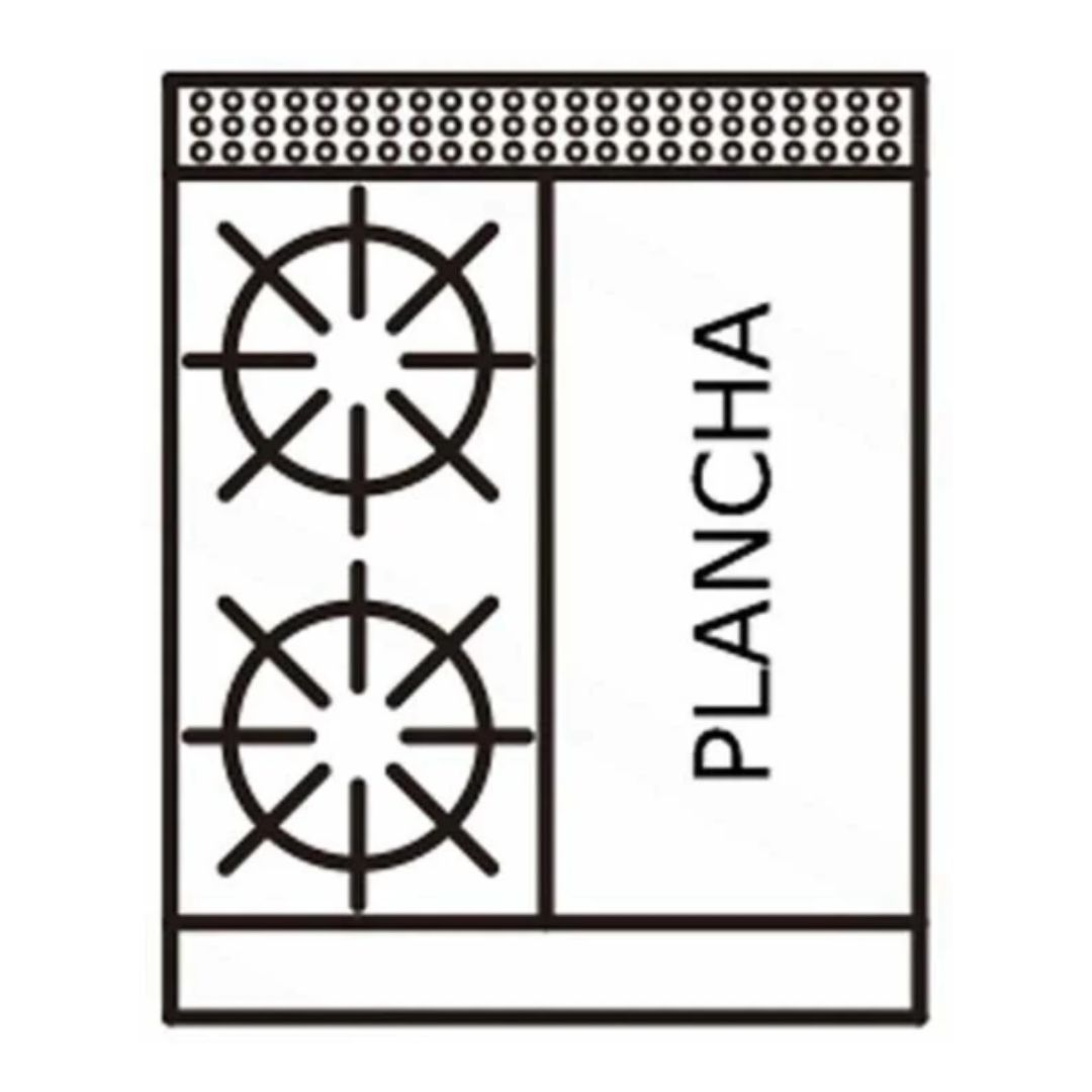 Estufa Modular Doble EM281Q+P INTERNATIONAL - Imagen 2