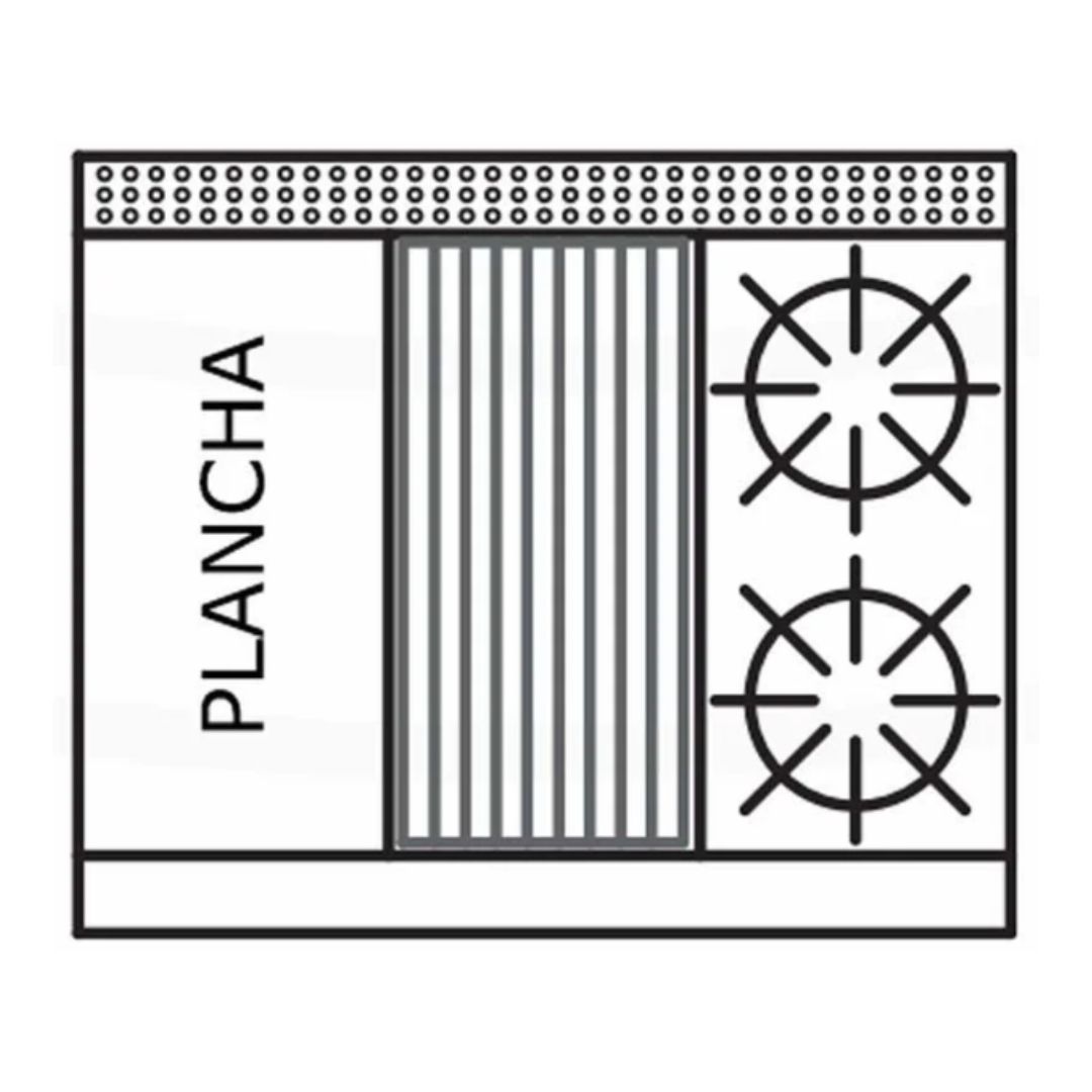 Estufa Modular Triple EM3/1P+1A+1Q INTERNATIONAL - Imagen 2