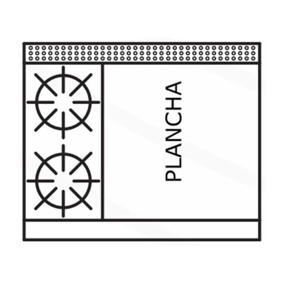 Estufa Modular Triple EM3/1Q+2P INTERNATIONAL - Imagen 2