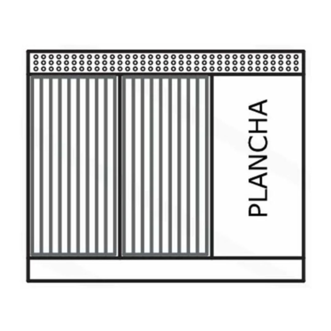 Estufa Modular Triple EM3/2A+1P INTERNATIONAL - Imagen 2